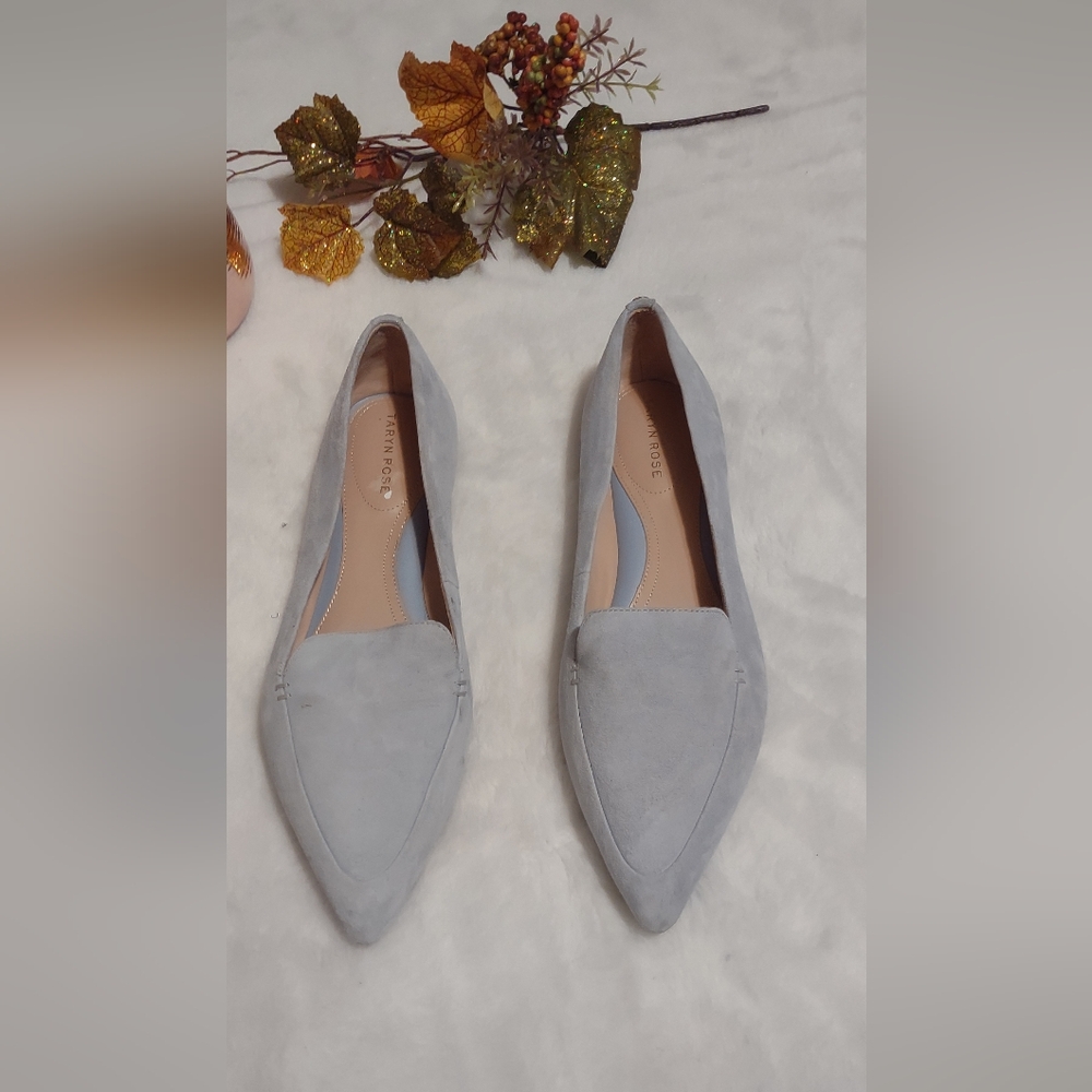 Taryn Rose Light Gray Loafers